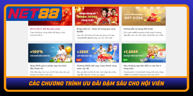 Cac Chuong Trinh Uu Dai Dam Sau Cho Hoi Vien